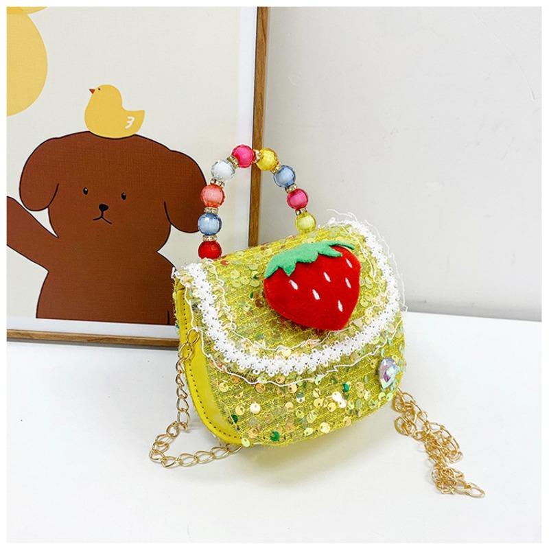 Children's Bag Fashion Trend Messenger Bag Girl Pearl Handbag Mini Cute Shoulder Messenger Bag
