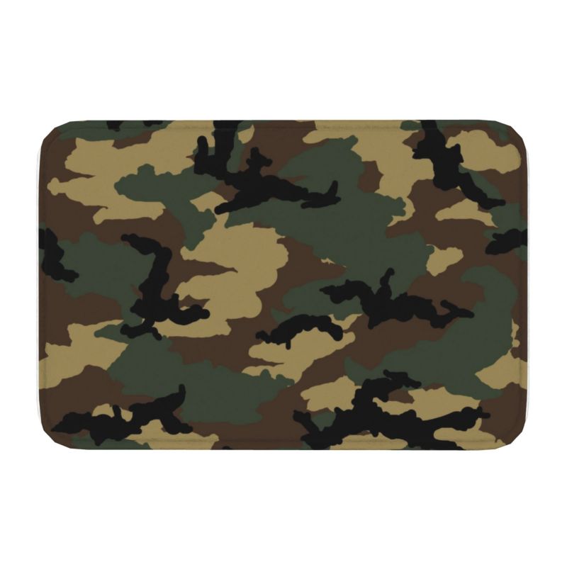Custom Camouflage Army Air Force Blue Doormat Mat Anti-Slip Military Camo Bathroom Kitchen Garden Rug Carpet 40*60cm