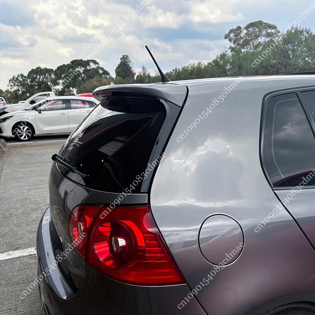For Volkswagen Golf 5 MK5 GTI R32 Hatchback 2004-2009 2PCS ABS Rear Trunk Window Side Wing Spoiler Canard Splitter Lip Trim
