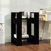 Vidaxl Bookshelf/Room Divider, Black, 41X35X57 Cm, Pine