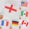 Global Football Cup Polyester Handheld Flags For Sports Fans And Festivals