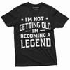 Herren Lustiges Werde zur Legende Alt werden T-Shirt Opa Papa Papa Geburtstags-Tee