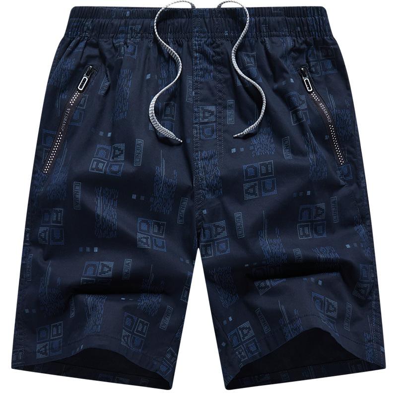 Workwear Cropped Cotton Cropped Shorts Men's Summer Plus Size Loose Fit