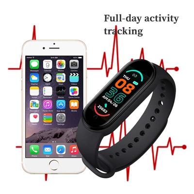 M6 Smartwatch Heart Rate Blood Pressure Monitoring Smart Watch Men Women Fitness Tracker Watch Waterproof Sports Smart Wristband