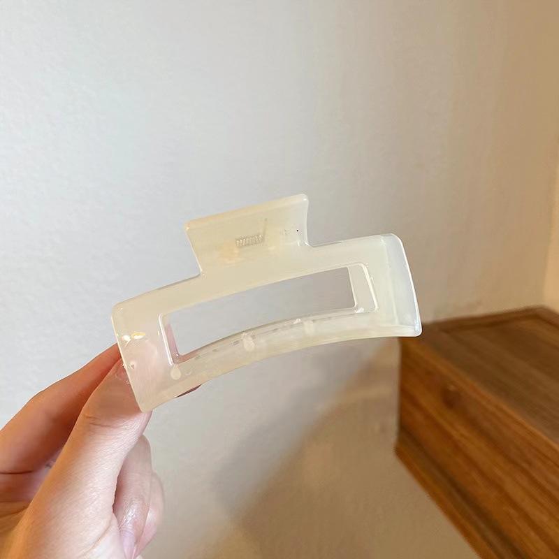 

1PC Пластикові прозорі кігті для волосся великого розміру Модні жіночі затискачі для волосся Жіночі аксесуари для волосся Головні убори Кінський хвіст Шпильки Головні убори