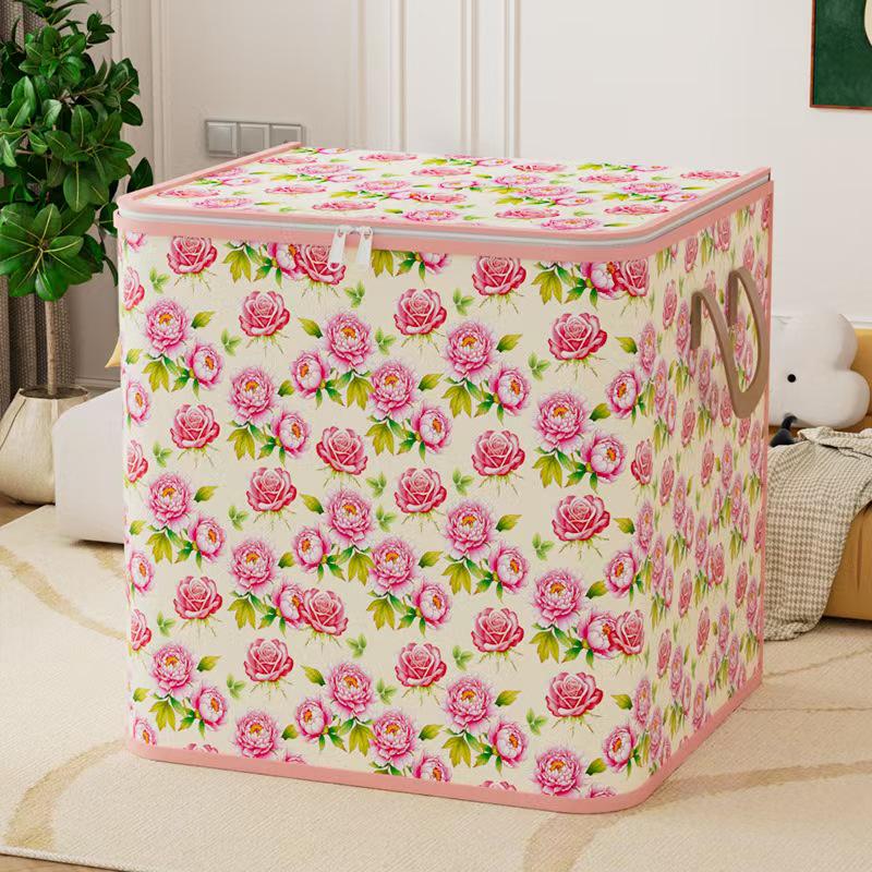 Houndstooth Large-Capacity Non-Woven Clothes Storage Bag