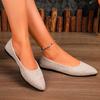 Fashion Comfortable Low Heel Pointed Toe Women's Casual Shoes Autumn New Style Fashionable Flat Footwear Breathable Women's Shoes