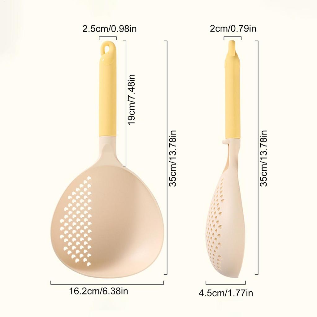 Cooking Spoons Heat-Resistant Large Strainer Draining Colander Cooking Spoon Kitchen Tools For Serving Restaurant Apartment Dorm