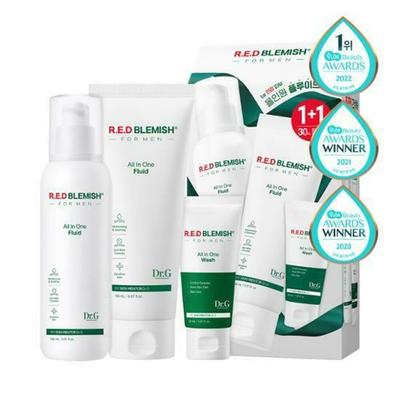 Red Blemish For Men All In One Fluid 150mL 1+1 Special Set (+All In One Wash 30mL)