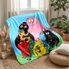 Barbapapa cartoonPrinted Flannel Blanket Cozy Skin-Friendly Warm Throw for Couch Bed Indoor Daily Use