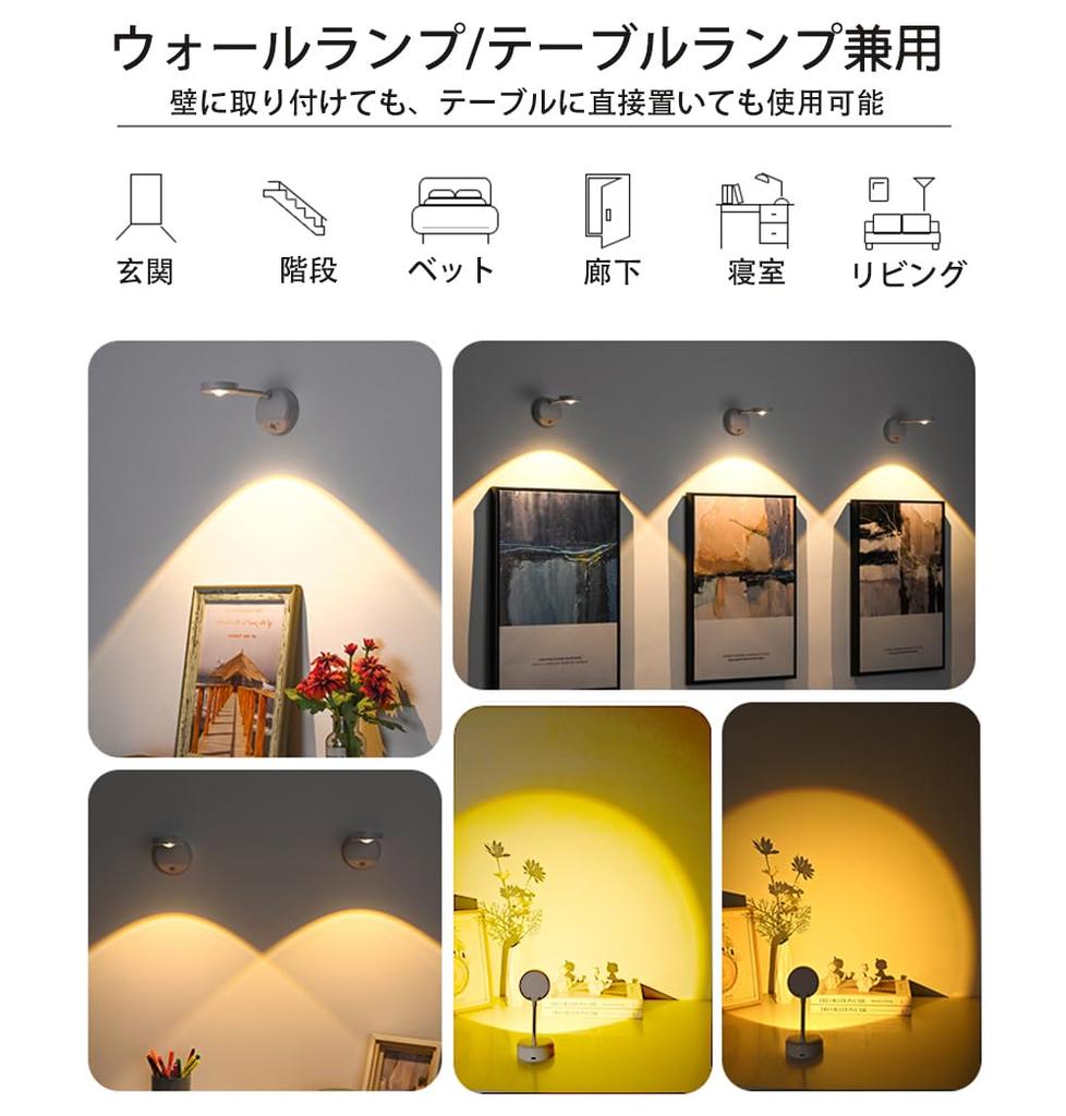 LADWOKFI Indirect Motion Sensor Indoor 1200mAh 3 Stepless Remote Control Wall No Installation Bracket Wall for Decorative Light Lighting, Stylish,