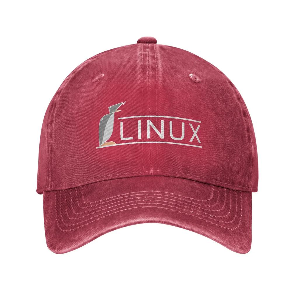 Linux Operating System Tux Penguin Casual Baseball Cap Summer Trucker Hat Sun Visor Hiking Cap Female Male Vintage Baseball Cap