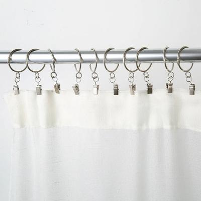 100Pcs Stainless Steel Drapery Crocodile Clip Opening/Closed Mouth Drapes Clamp Curtains Rods