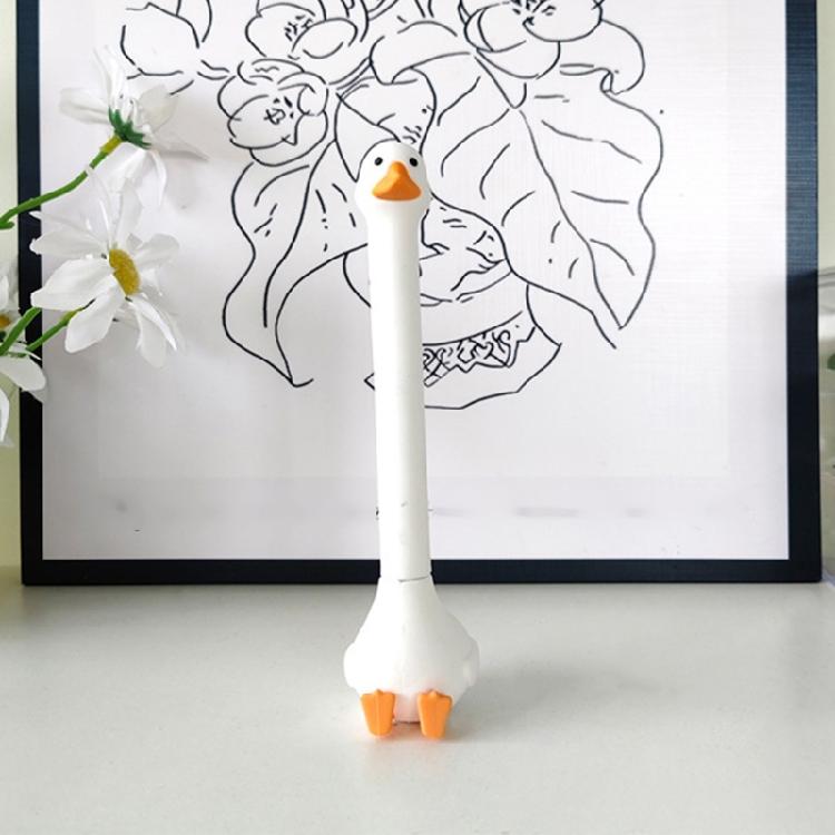 Practical Gel Pen Cartoon Character Shape Silicone Ergonomic Standing Pen Perfect for Writing Fun and Smooth Inks Flows