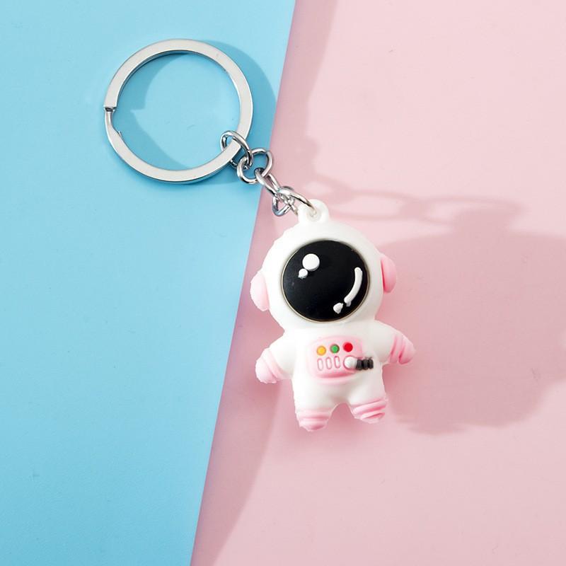 Cute Cartoon Space Rabbit Astronaut Keychain Bag Charm Creative Gift Decoration Pendant /