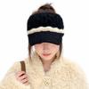 Warm Knitted Beanie Hat Empty Top Winter Warm Hat Fashion Baseball Cap  Outdoor
