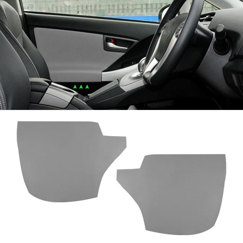 

Для Toyota Prius 30 2009 2010 2011 2012 2013 2014 2015 2 шт. серая кожа из микрофибры на переднюю дверь подлокотник панель наклейка
