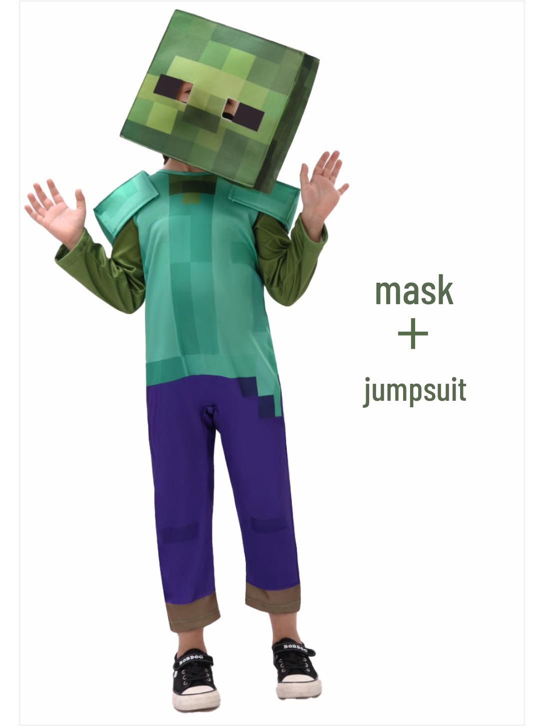 

Детский косплей костюм Стива - Наряд для Хэллоуина, выступления, Майнкрафт S