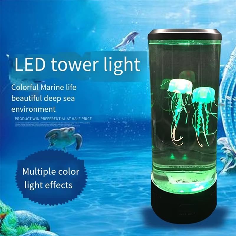 CYCLI-LED Jellyfish Night Light USB Powered Colorful Lighting Modes For Home Office Desktop Decorative Gifts