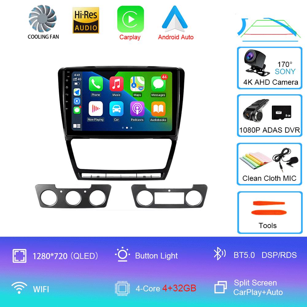 Android 14 For Skoda Octavia 2 A5 2008 - 2013 Car Radio Multimedia Video Player Navigation stereo No 2din 2 din dvd