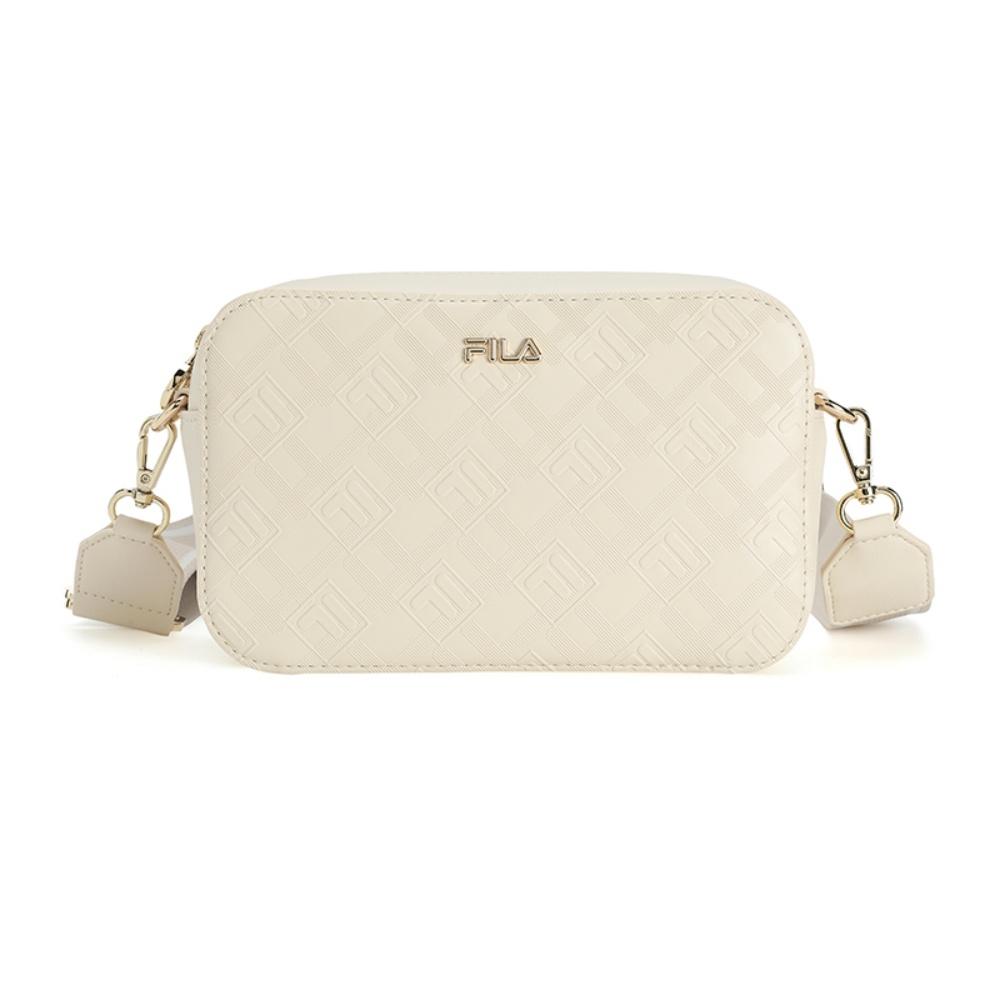 New FILA WHITE PU With Synthetic Leather Crossbody Bags Regular Women's Gray Wheat F13W543164FBG