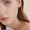 Shiny Zircon Stud Earrings Pink Crystal Stud Earrings New Small Stud Earrings  Women