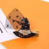 Halloween Themed Playful Hair Clips With Festive Pumpkin And Cat Designs For Fun Childrens
