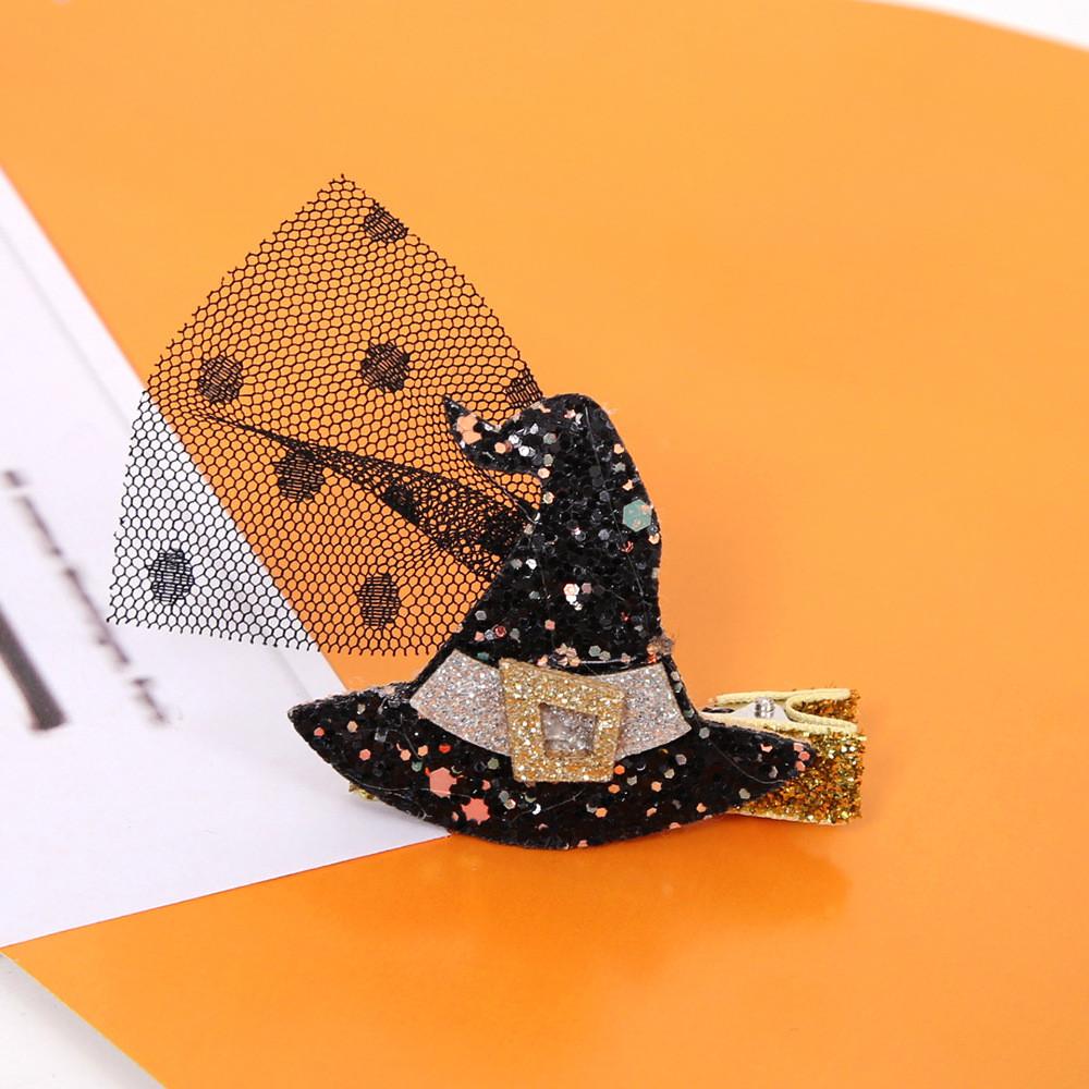 Halloween Themed Playful Hair Clips With Festive Pumpkin And Cat Designs For Fun Childrens