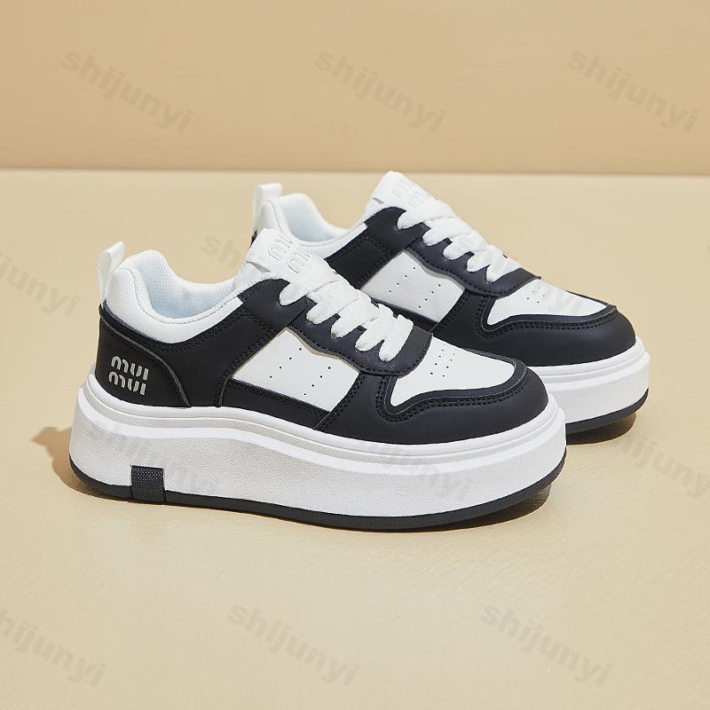 Fashion Casual Women's Shoes 2025 Spring Autumn Platforms Sneakers Comfortable Flat Shoes Lace Up Non Slip Vulcanized Shoes