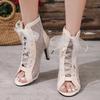 Stiletto Heel Pointed Open Toe Bag with Waterproof Platform Fashion All-in-one Comfortable Non-slip Breathable Sandals for Women