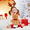 Kawaii Christmas Tree Decoration Plush Toy Pillow Gingerbread Man Cushion Plush Stuffed Toy Suitable For Family Friends Children