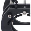 Élévateur de défonceuse réglable 54 mm – base alliage d'aluminium noire, manivelle