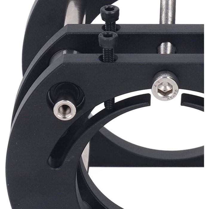 Élévateur de défonceuse réglable 54 mm – base alliage d'aluminium noire, manivelle