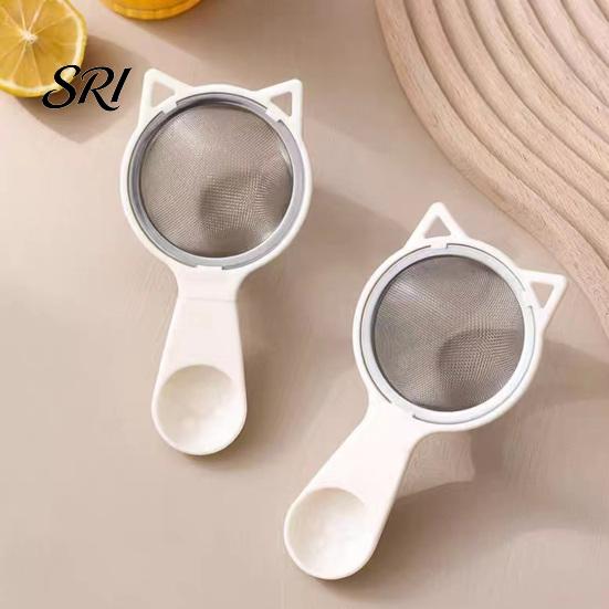 Food Grade Stainless Steel Sifter Strainer Spoon Fine Mesh with Long Handle Sieve Tool Baking Handheld Kitchen for Flour Powdered Sugar Cocoa