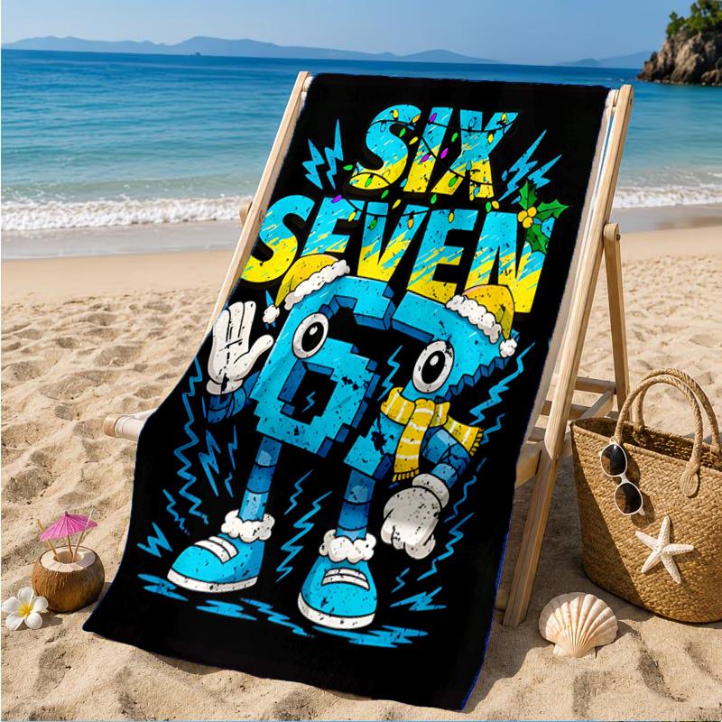 Weltraumabenteuer mit Six Seven 67 Strandtuch, Schnelltrocknend, Pflegeleicht, Geeignet für Fitness und Strandurlaub, Sport-Essential