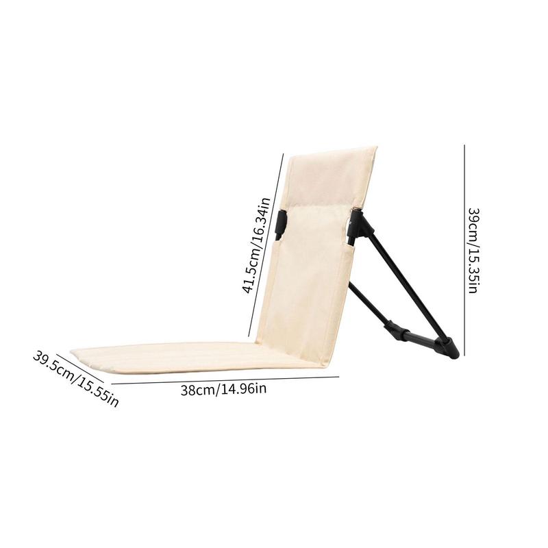 Portable Folding Camping Chair Stadium Seats Comfortable Backrest Cushion Outdoor Moon Chair For Hiking Picnic Fishing Chairs