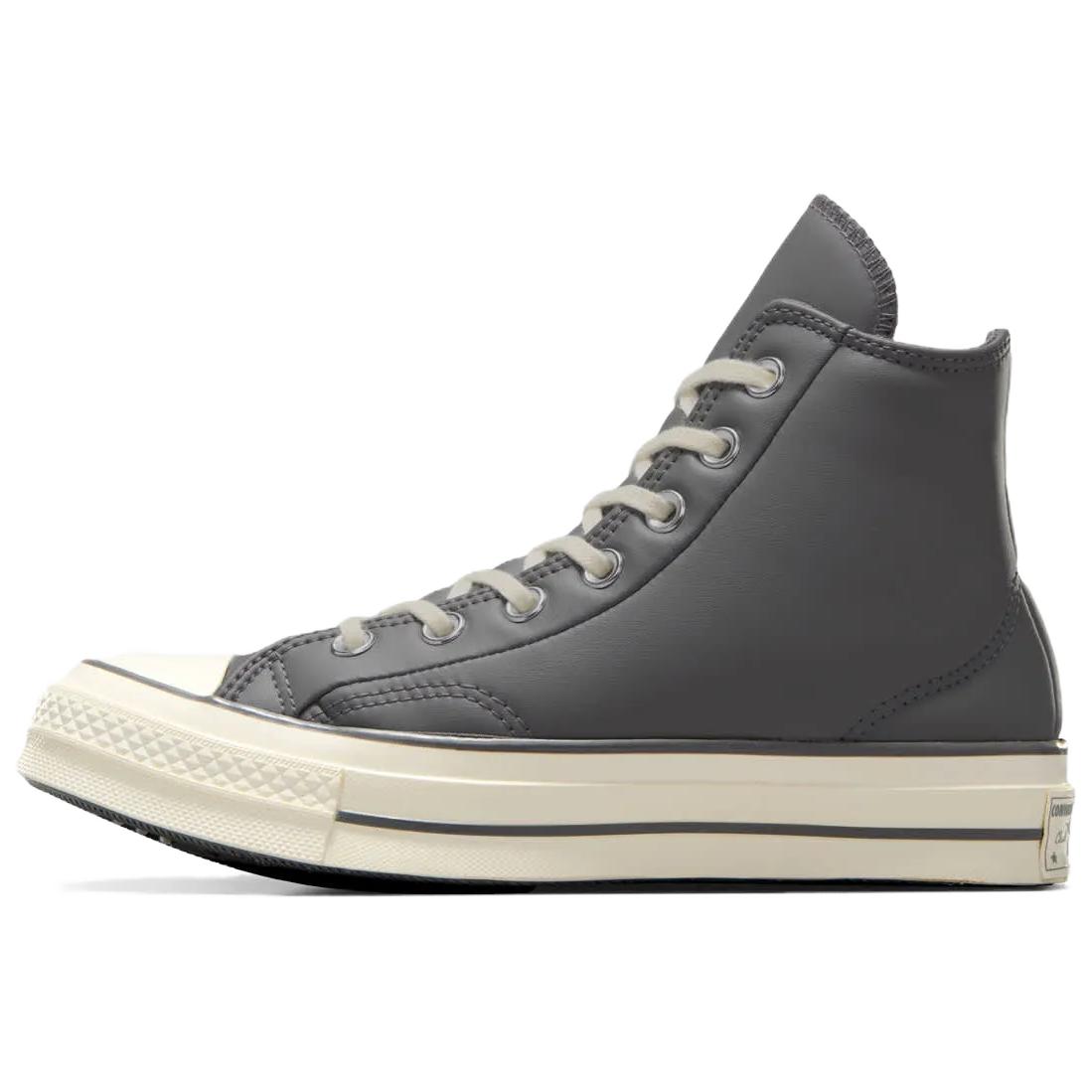 

Converse Chuck 70 Puffed Up Comfortable and Versatile Non-slip and Wear-resistant High-top Skate Shoes Unisex in Dark Grey 41 темно-серого