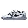 Nike EBERNON Ink Dyed Lonely Branch Slip Resistant Lightweight Low Top Skateboard Shoes Men's Black White CK0034-100(Team836-)
