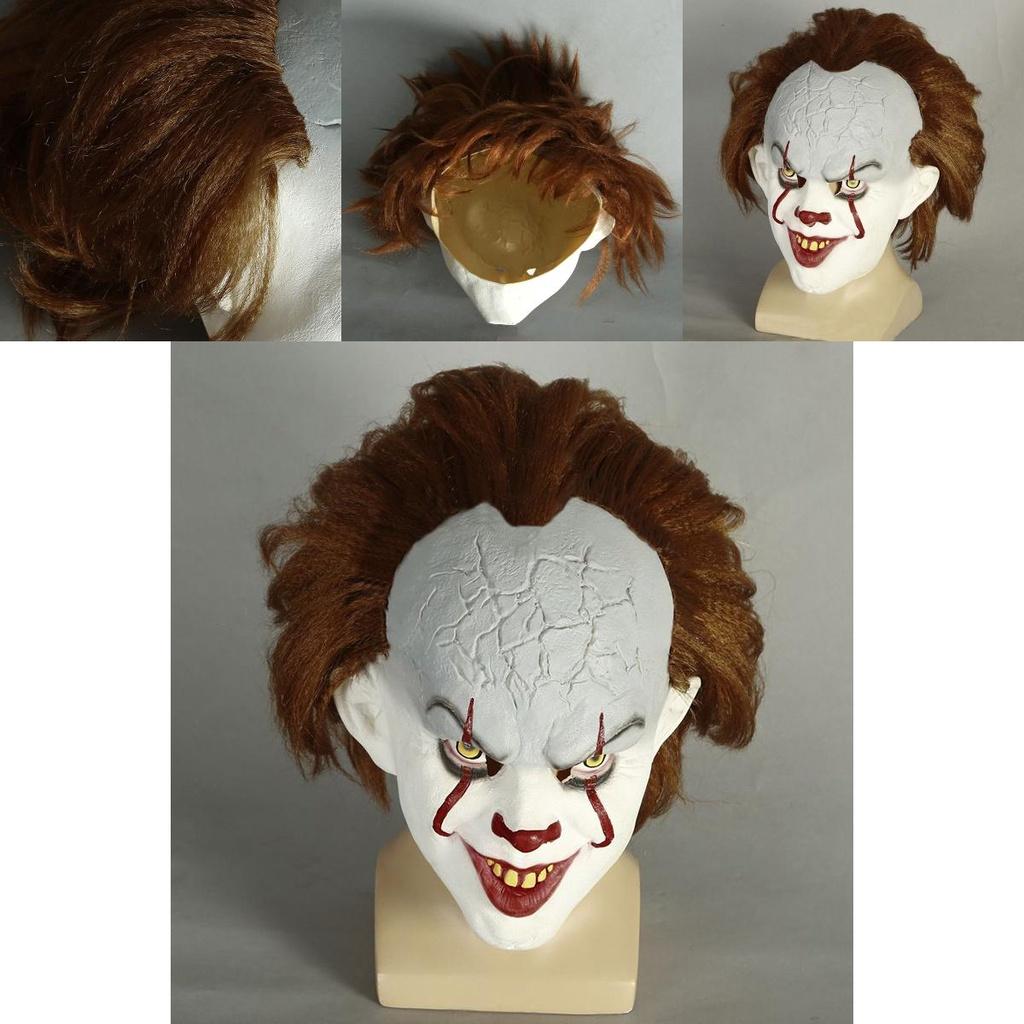 Auffällige Stephen King's Es Pennywise Maske Ideal Für Halloween-Kostüm-Enthusiasten