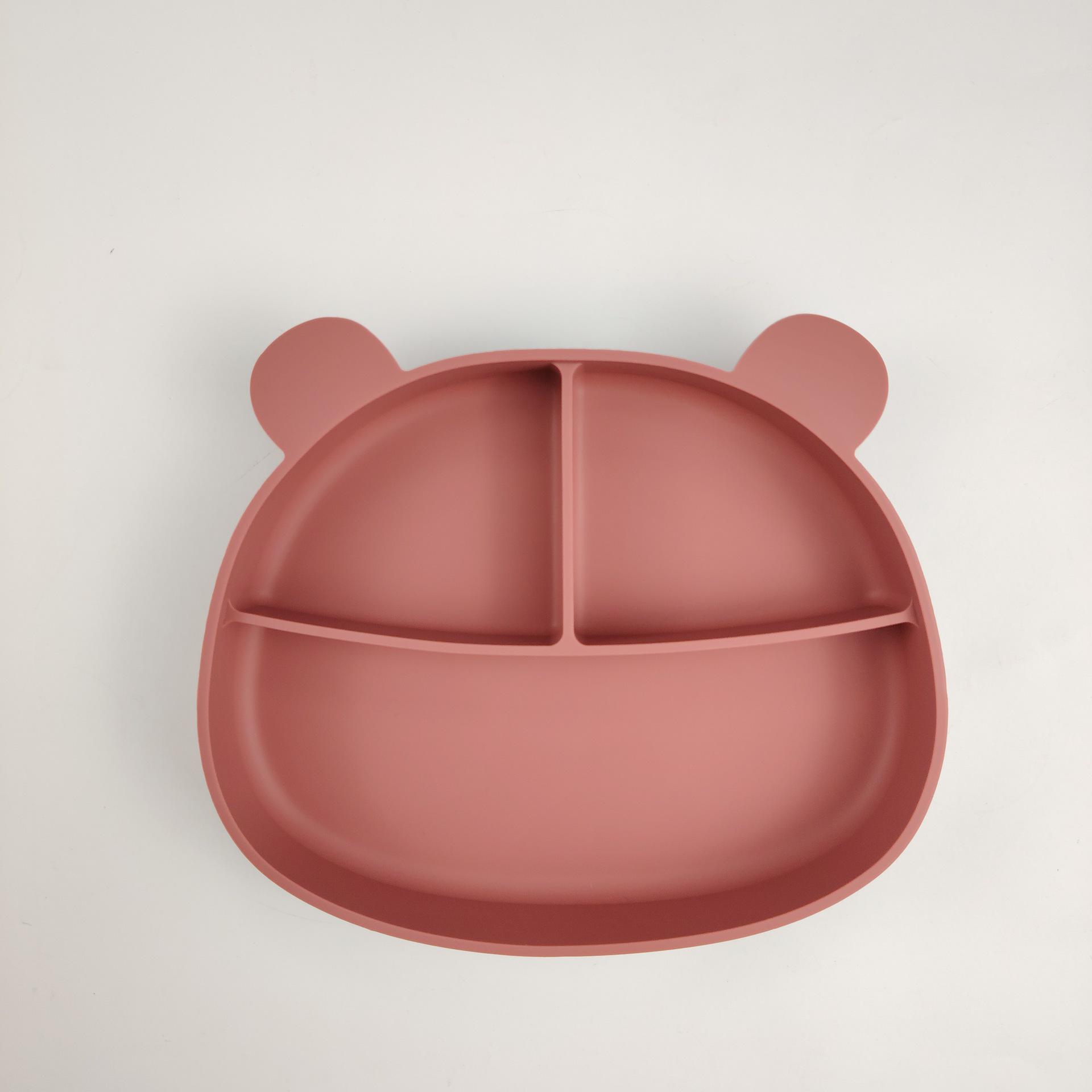 

Поднос для детского питания с присоской и рисунком из силикона - защита от падений и ожогов