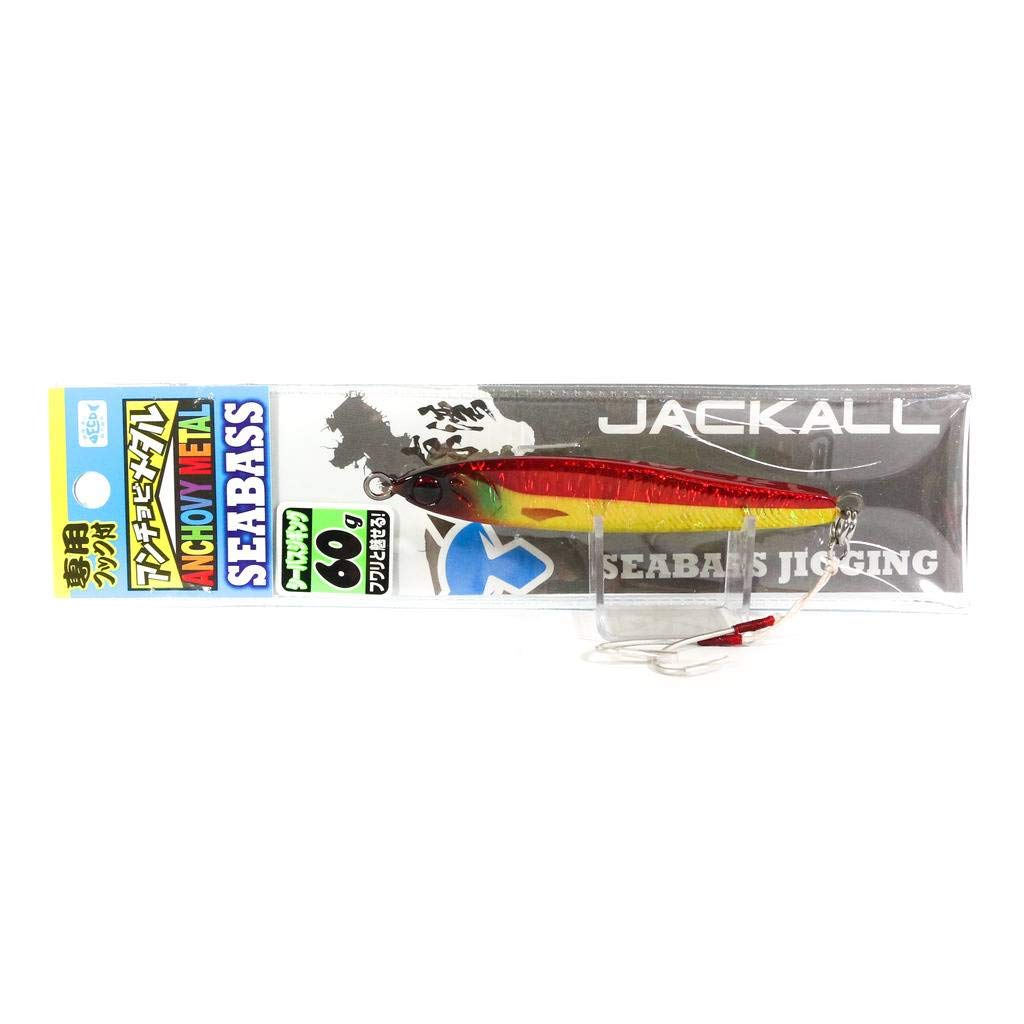 JACKALL Metal Jig Seabass Anchovy Metal 88mm 60g Red Gold Sardine Lure