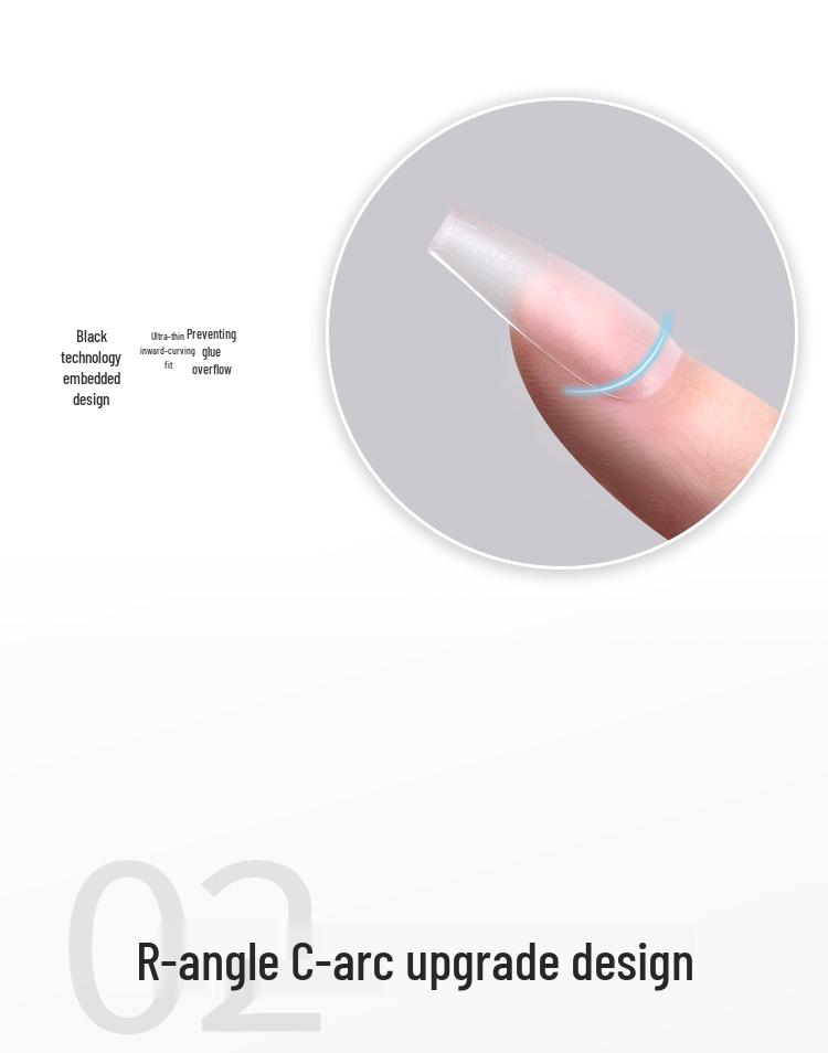 Ultra-Thin Seamless False Nails: Full & Half Cover No-Buff Nail Art Patches for Salons