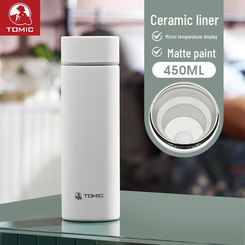 TOMIC Portable Ceramic Lined Insulated Bottle