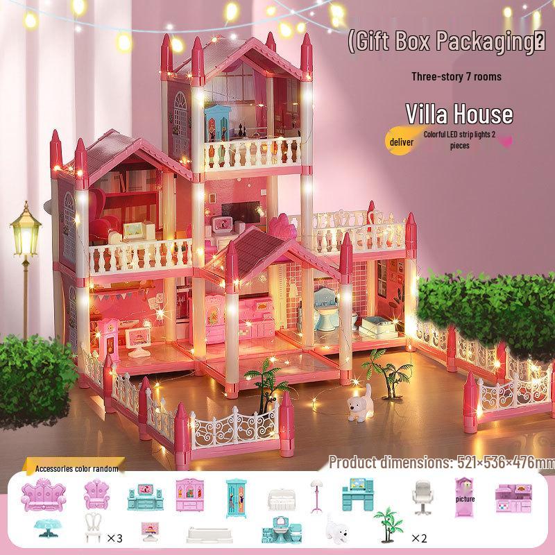 Princess Castle Dollhouse: Interactive Educational Toy for Girls