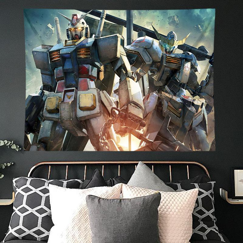 Mobile Suit Gundam Hanging Cloth Anime Background Cloth Bedroom Dormitory Decoration Cloth Wall Cloth Hanging Blanket