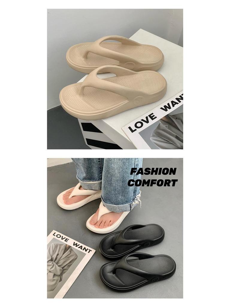 2025 Men's Plus Size Non-Slip EVA Flip-Flops: Odor-Resistant Casual Sandals for Beach, Indoor/Outdoor Wear