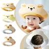 Soft Inner Ring Shampoo Cap Adjustable Baby Bath Protective Cap Waterproof Baby Bath Hat  Children