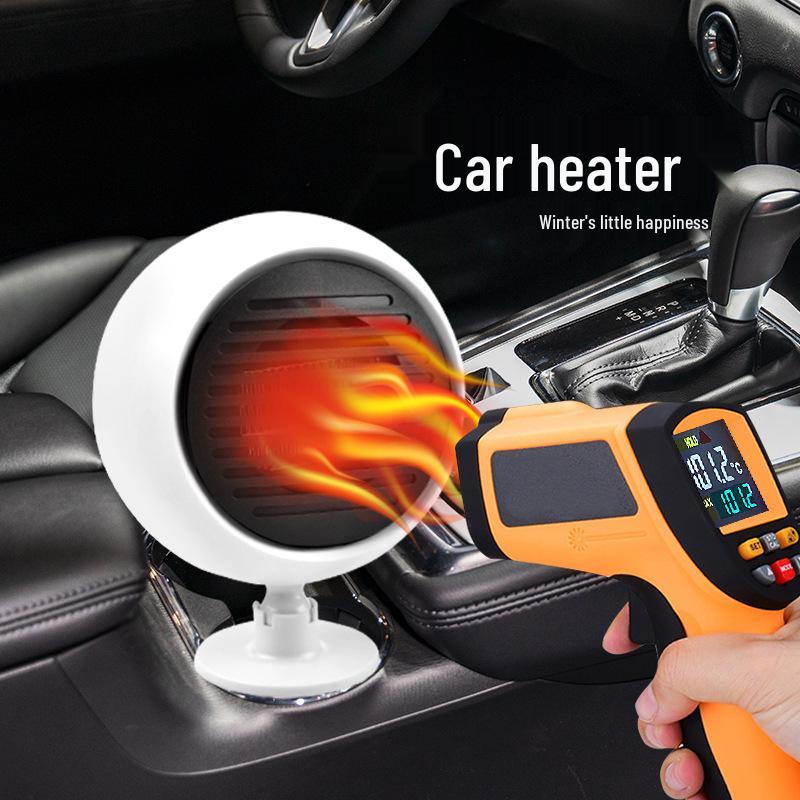 Dual Voltage Car Heater & Defroster: 12V/24V Quick-Heating Fan