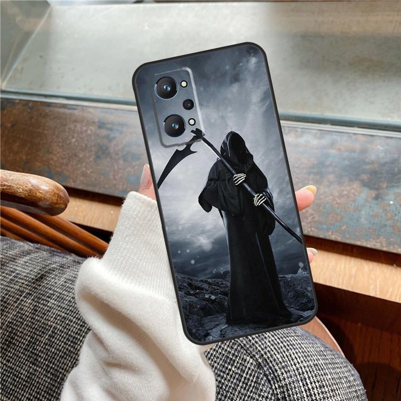 Death Grim Reaper Skull Case For Realme 15 Pro GT7 GT6 11 12 13 14 Pro Plus C55 C51 C53 C35 C33 C61 C65 C67 C71 C75