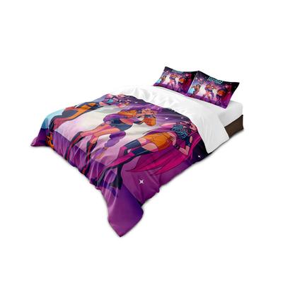 3pcsK-Pop Demon Hunters Printed Chipless Bedding Set Multi Size Bedding Decoration for Bedrooms and Dormitories, Machine Washabl